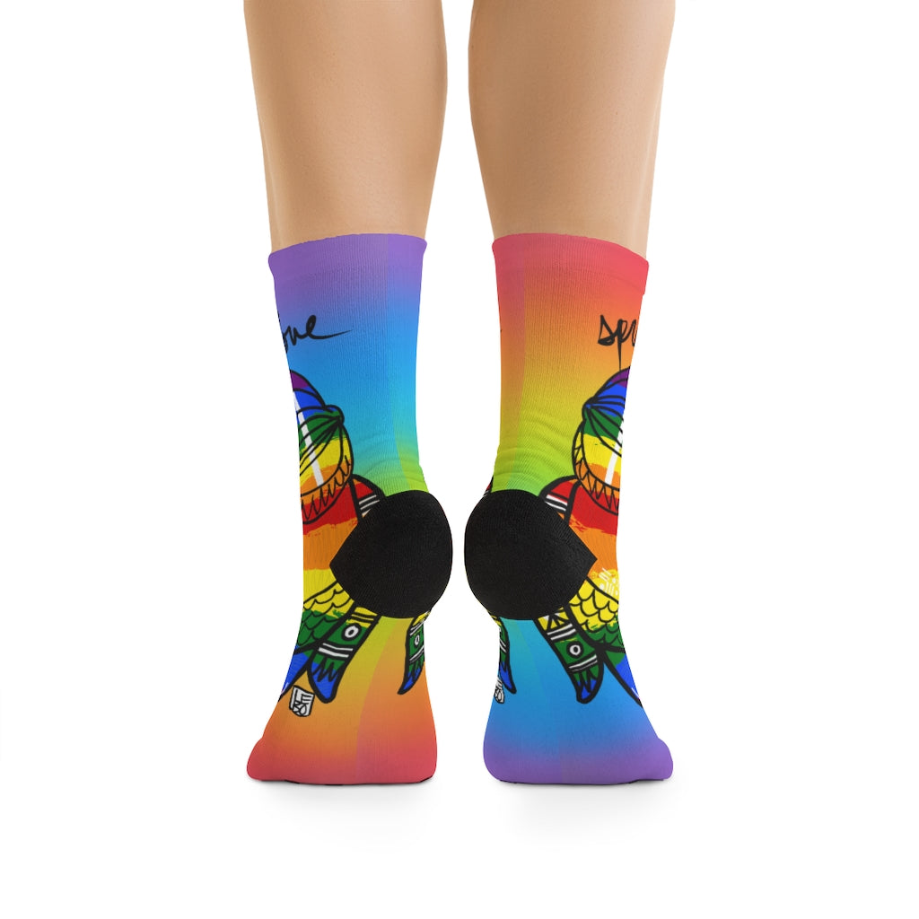 Spread Love - Rainbow Collection - Lebo Tribe Socks